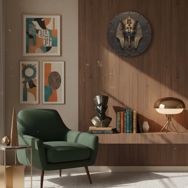 Redondo Grande Elegancia eterna: Reloj del faraón antiguo (Subido por el creador)