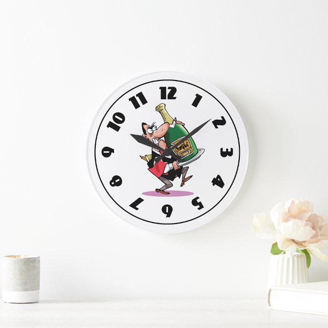 Redondo Grande Enorme Botella Del Reloj De Champagne (Subido por el creador)