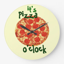 Es el reloj de la pizza