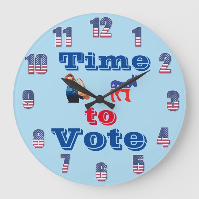 Redondo Grande Es hora de votar al reloj del muro (Anverso)