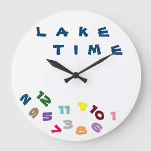 REDONDO GRANDE "ESTAMOS EN ***HORA DE LAGO***" CON ESTE RELOJ DE