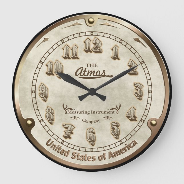 Redondo Grande Estilo retro Steampunk Imitación de reloj (Anverso)