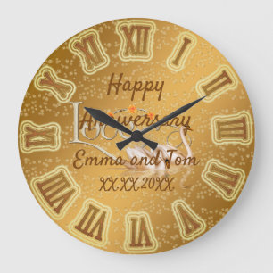 Redondo Grande Feliz aniversario Gran reloj