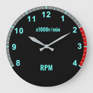 Redondo Grande Garaje mecánico automático del reloj del tacómetro