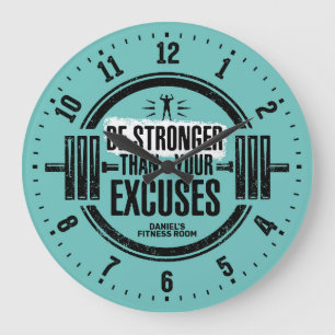 Redondo Grande Gimnasio Gimnasio Sala Personalizada Reloj de pare