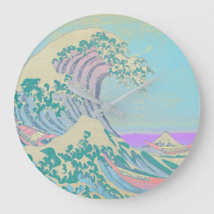 Redondo Grande Gran Ola Reloj Pastel