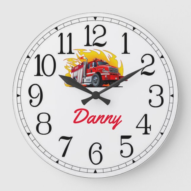 Redondo Grande Gran reloj de Danny para el rescate de incendios (Anverso)