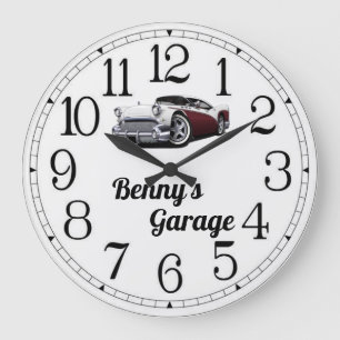 Redondo Grande Gran reloj del garaje de auto clásico de Benny