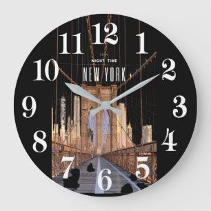 Redondo Grande Gran reloj del puente Brooklyn de Nueva York