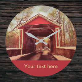 Redondo Grande Gran reloj del puente cubierto Delaware Ashland