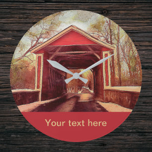 Redondo Grande Gran reloj del puente cubierto Delaware Ashland