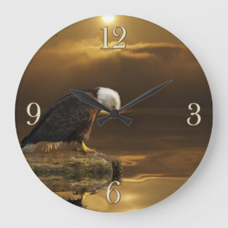 Redondo Grande Gratitud Águila Calva Reloj de vida salvaje espiri