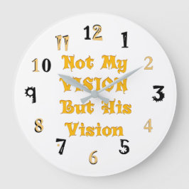 Redondo Grande Hermoso dial de reloj con visión dorada