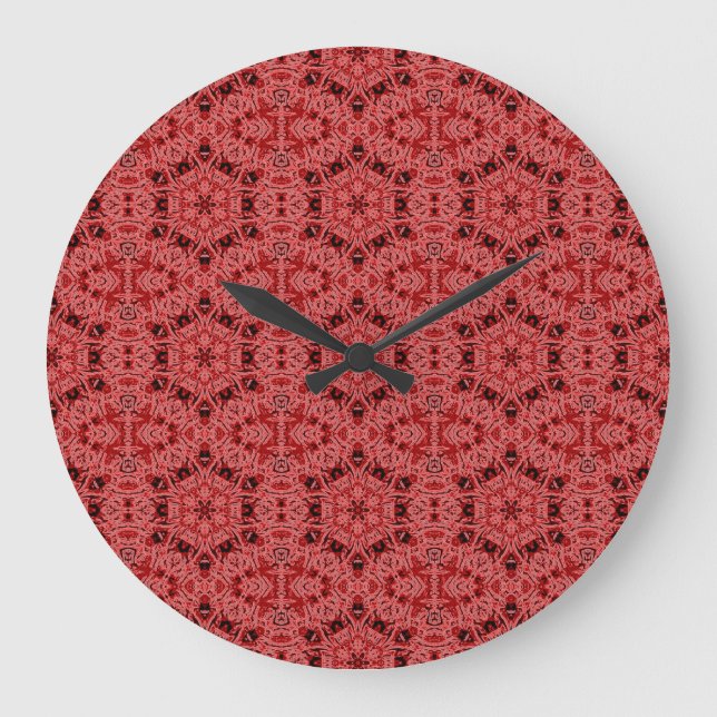 Redondo Grande hexágonos en reloj rojo (Anverso)
