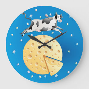 Redondo Grande Hey Diddle Diddle, Vaca saltó sobre el reloj de la