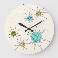 Icónico estallido atómico alrededor del reloj de p