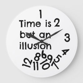 Redondo Grande Ilusión del reloj del tiempo