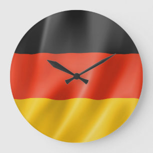 Redondo Grande Imagen de la bandera alemana para el reloj de pare
