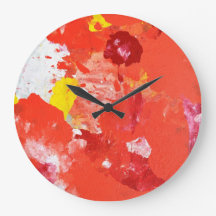 "Impress Me" (Impresioname) Colorido reloj de arte