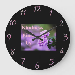 Redondo Grande La Amabilidad Nos Une El Reloj De La Pared