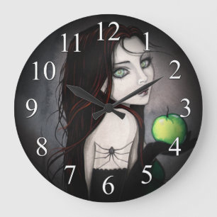 Redondo Grande La mujer gótica viuda con reloj de manzana