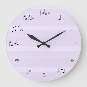 Redondo Grande La música observa el reloj de tiempo - púrpura d