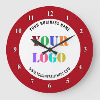 Logotipo de la empresa personalizado y reloj de pa