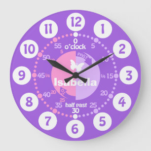 Redondo Grande Los chicas aprenden decir a tiempo el reloj
