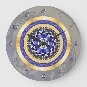 Redondo Grande Los colores del reloj de Año Nuevo