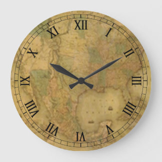 Redondo Grande Los E.E.U.U. trazan alrededor del reloj de los