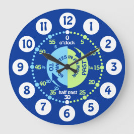 Redondo Grande Los niños aprenden a decir a la hora reloj de pare