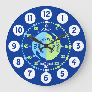 Redondo Grande Los niños aprenden a decir a la hora reloj de pare