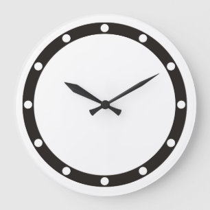 Redondo Grande Los puntos de los anillos de la cara del reloj son