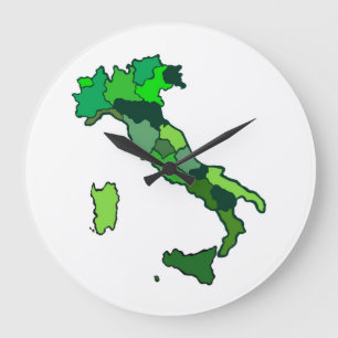 Redondo Grande Mapa del reloj de Italia