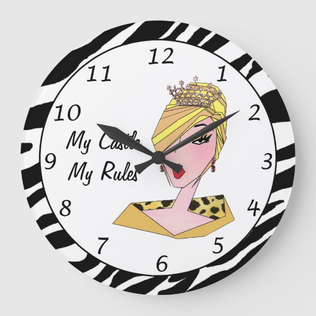 Redondo Grande "Mi castillo, mis reglas" Reloj DIVA (Anverso)