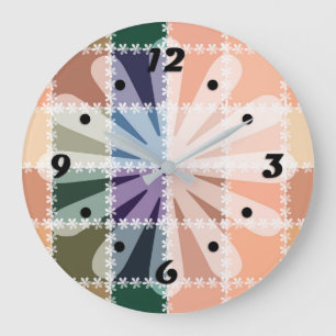 Redondo Grande Moderno, elegante, abstracto, decorativo, reloj