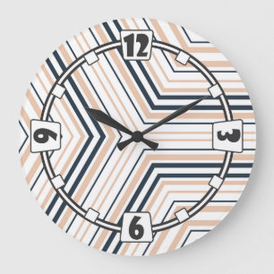Redondo Grande Moderno, elegante, abstracto, decorativo, reloj