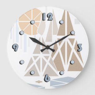Redondo Grande Moderno, elegante, abstracto, decorativo, reloj