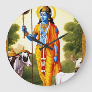 Redondo Grande Momentos sagrados: Reloj del Muro de Ram Bhagwan c
