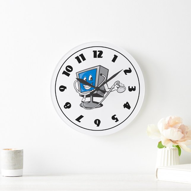 Redondo Grande Monitor Con Un Reloj De Estetioscopio (Subido por el creador)