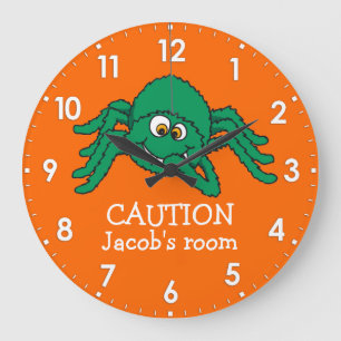 Redondo Grande Niños divertidos advierte de araña llamado reloj d