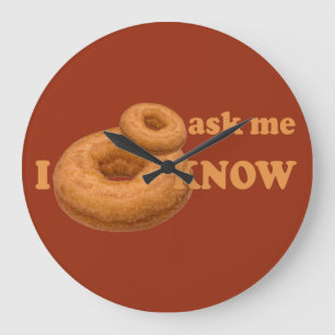 Redondo Grande No toque el reloj de la pared del personalizado Hu
