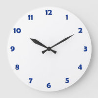 Números de caras de reloj - azul
