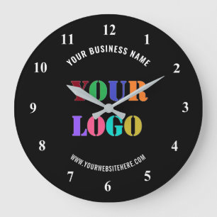 Redondo Grande Oficina personalizada de promoción de reloj de no