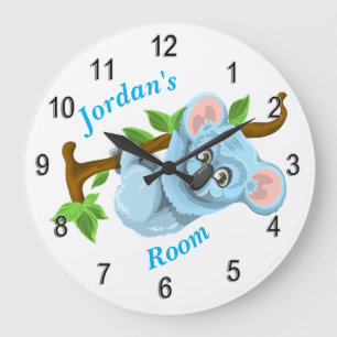 Redondo Grande Oso de koala lindo del reloj de los niños