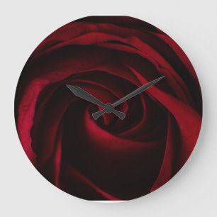 Redondo Grande Patrón de flores Gran reloj