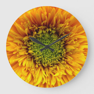 Redondo Grande Patrón de flores Gran reloj