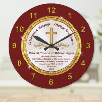 Personalizado, reloj con verso bíblico, cambio de 