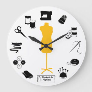 Redondo Grande Personalizar del reloj de etiquetas