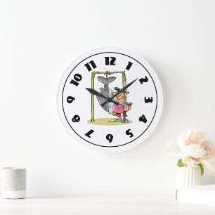 Redondo Grande Pescador Con El Reloj De Captura